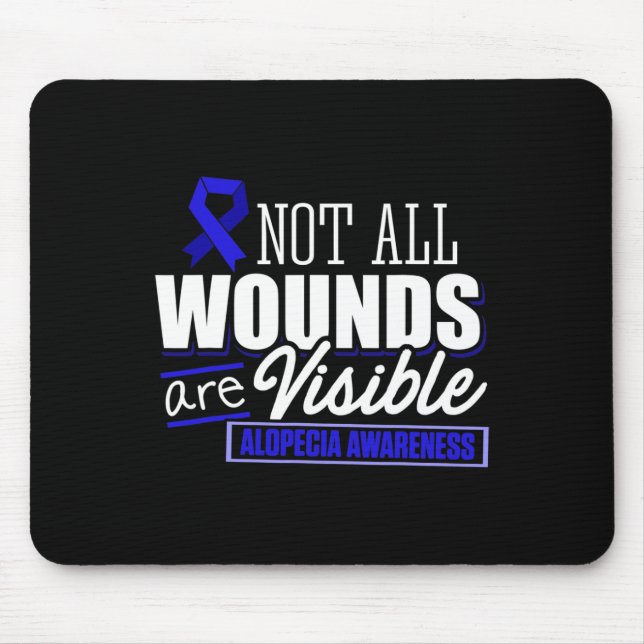 Alopecia Sensibilisierung für Haarausfall Krieger- Mousepad (Vorne)