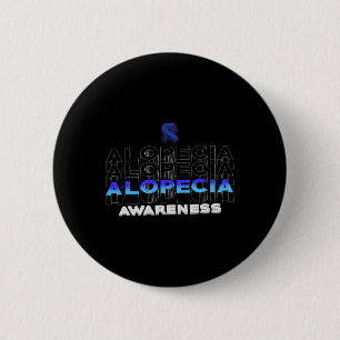 Alopecia Sensibilisierung Haarausfall Krieger Sieg Button
