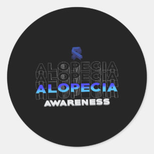 Alopecia Sensibilisierung Haarausfall Krieger Sieg Runder Aufkleber