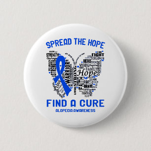 Alopecia Sensibilisierung Monat Band Geschenke Button