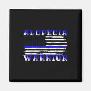 Alopecia Usa Flag United Staaten Flag Support Magnet