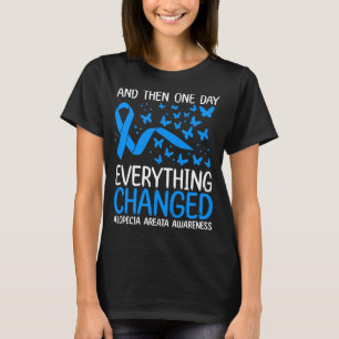 Alopecia Warrior Ribbon Alopecia Areata Awareness T-Shirt