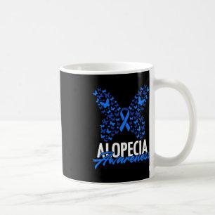 Alopezie Awareness Blue Ribbon Butterfly Alopezie Kaffeetasse