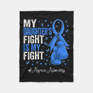Alopezie-Bewusstsein der Blauen Ribbon-Tochter Fleecedecke