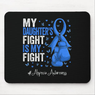 Alopezie-Bewusstsein der Blauen Ribbon-Tochter Mousepad