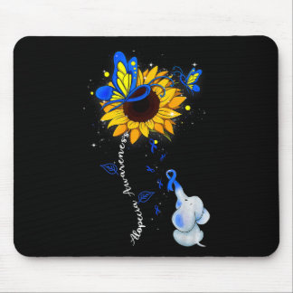 Alopezie Bewusstsein Sonnenblumen Elefanten Männer Mousepad