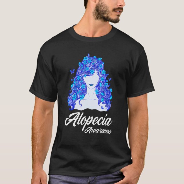 Alopezie Krieger Haarausfall Krieger Alopecia Awar T-Shirt (Vorderseite)