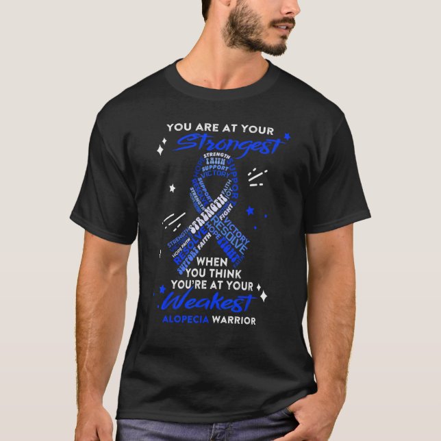 Alopezie Krieger Sie sind auf Ihrem besten T-Shirt (Vorderseite)