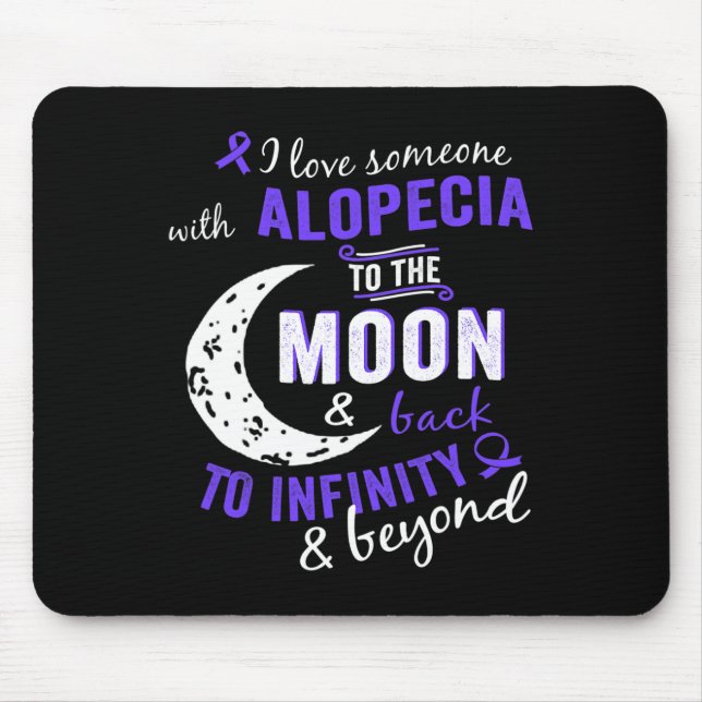 Alopezie Sensibilisierung für FrauenMenkids Mousepad (Vorne)