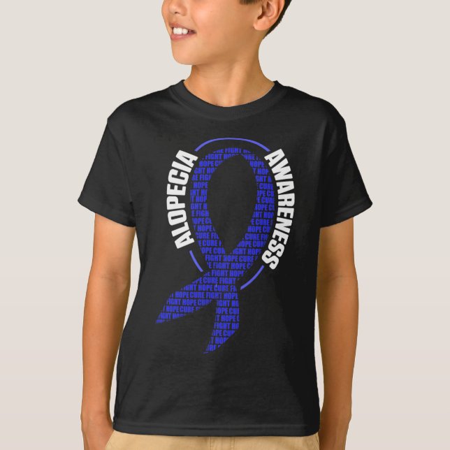 Alopezie Sensibilisierung für Haarausfall Krieger  T-Shirt (Vorderseite)