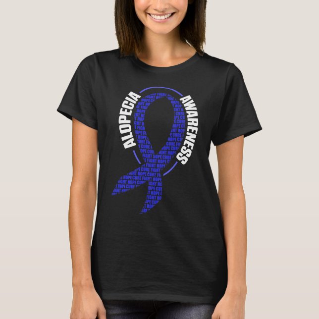 Alopezie Sensibilisierung für Haarausfall Krieger  T-Shirt (Vorderseite)