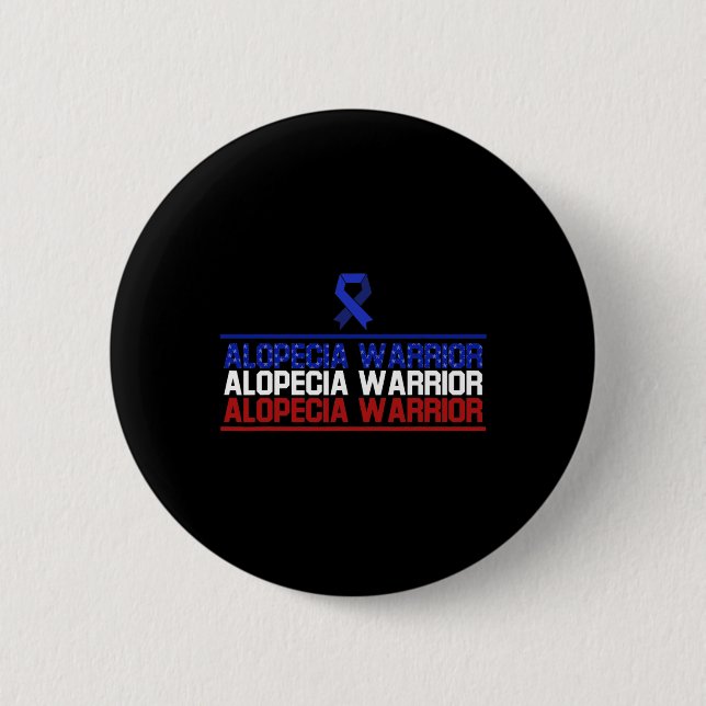 Alopezie Sensibilisierung Haarausfall Krieger Fami Button (Vorderseite)