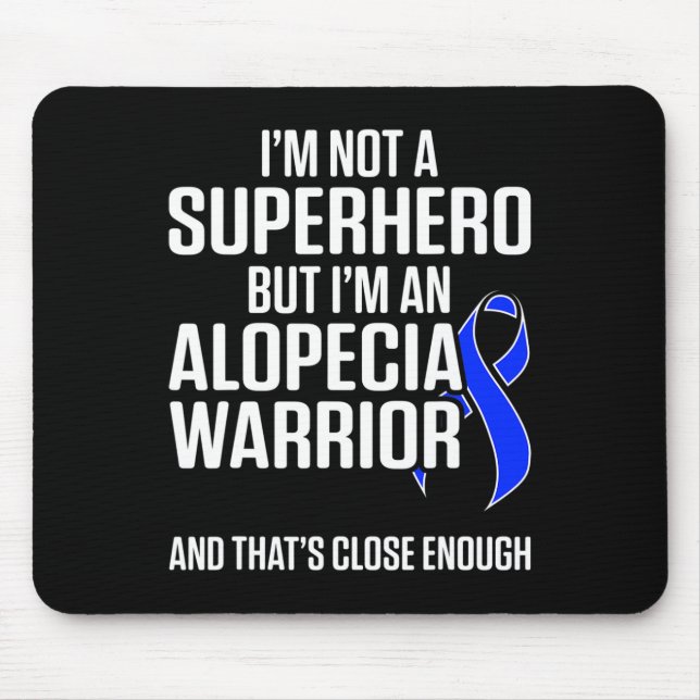 Alopezie Sensibilisierung Haarausfall Krieger Held Mousepad (Vorne)