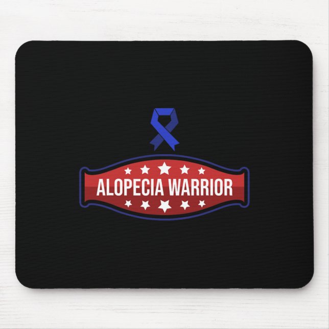 Alopezie Sensibilisierung Haarausfall Krieger Ther Mousepad (Vorne)
