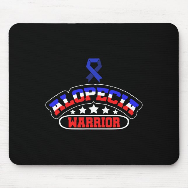 Alopezie Sensibilisierung Haarausfall Krieger Unte Mousepad (Vorne)