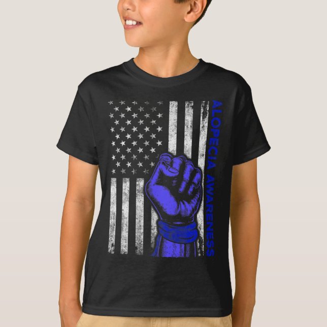 Alopezie Sensibilisierung Haarausfall Krieger verh T-Shirt (Vorderseite)
