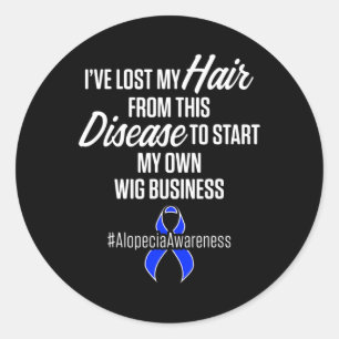 Alopezie Sensibilisierung Haarausfall Krieger Wig Runder Aufkleber