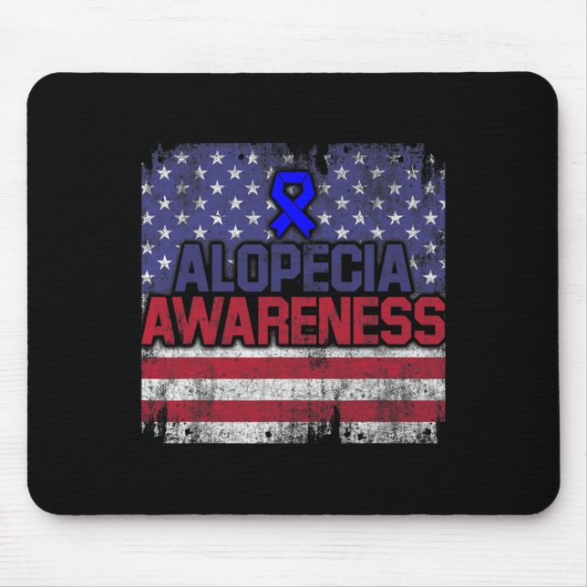 Alopezie Sensibilisierung Haarausfall Kriegerkämpf Mousepad (Vorne)