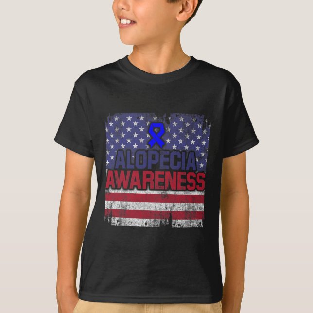 Alopezie Sensibilisierung Haarausfall Kriegerkämpf T-Shirt (Vorderseite)