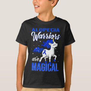 Alopezie Sensibilisierung Krieger Spaß Einhorn T-Shirt