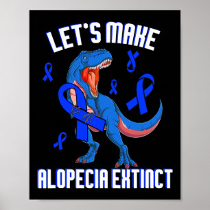 Alopezie Sensibilisierung Lasst uns Alopezie ausst Poster