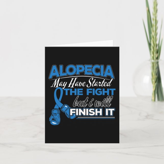 Alopezie Sensibilisierungsdesign für einen Alopezi Karte (Vorderseite)