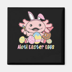 Alotl Ostereier Axolotl Ostern mit Puppe Magnet