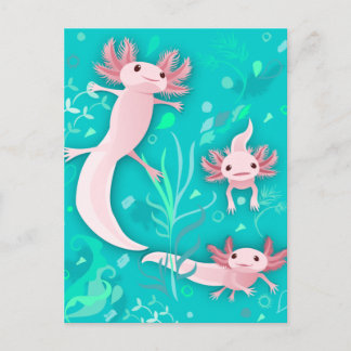 Alotta Axolotls Postcard Postkarte
