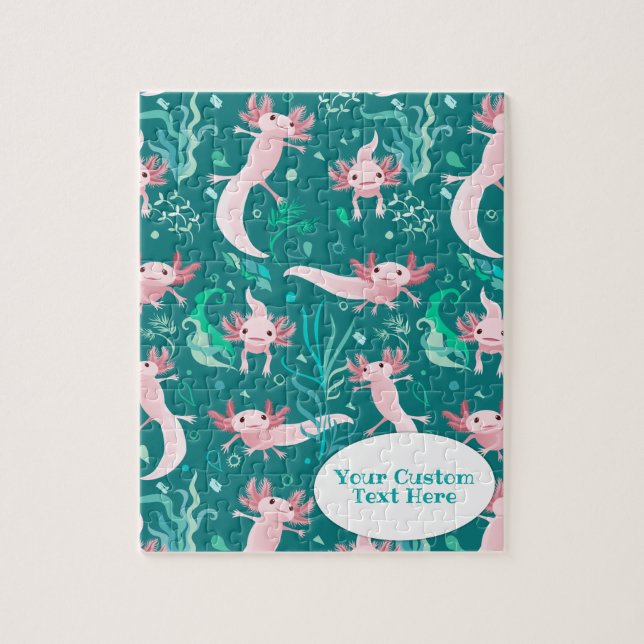 Alotta Pink Axolotls Custom Jigsaw Puzzle (Vertikal)