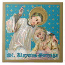 Aloysius Gonzaga & Plague Victim (M 006)