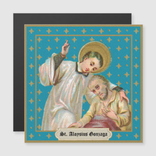 Aloysius Gonzaga & Plague Victim (M 006) Magnetkarte