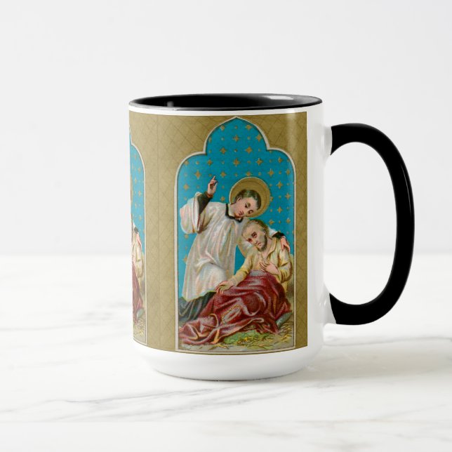 Aloysius Gonzaga & Plague Victim (M 006) Tasse (Rechts)
