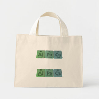 Alpaca-Al-Pa-Ca-Aluminium-Protactinium-Calcium Mini Stoffbeutel