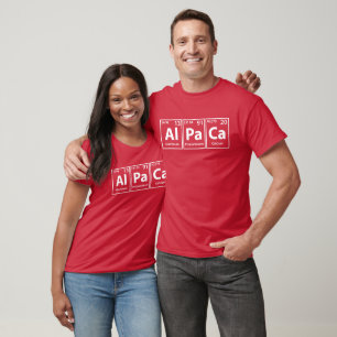 Alpaca (Al-Pa-Ca) Periodische Elementschreibweise T-Shirt