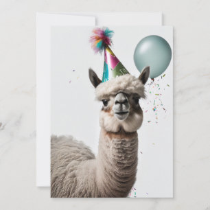 Alpaca Anniversaire Carte de voeux Appartement