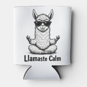 Alpaca Bleibe Calm Llamaste Lama Yoga Funny Dosenkühler