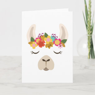 Alpaca & Blume Muster Karte