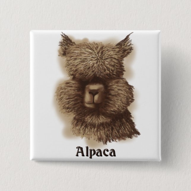 Alpaca Button (Vorderseite)