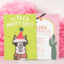 Alpaca Cactus Fiesta Birthday