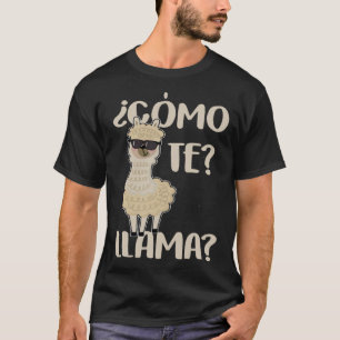 Alpaca Cinco De Mayo Kids Como Te Llamas T-Shirt