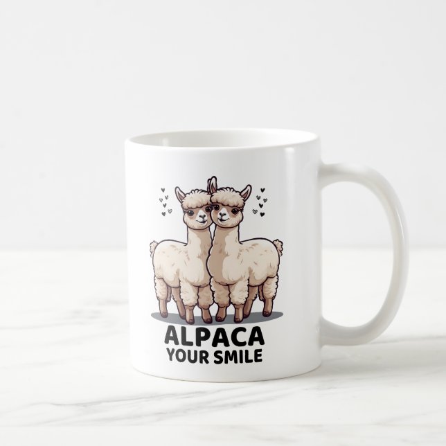 Alpaca Dein Lächeln Kaffeetasse (Rechts)
