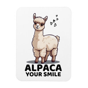Alpaca Dein Lächeln Magnet