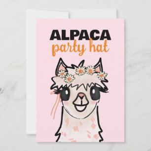 Alpaca Fiesta 2. Geburtstag Einladung