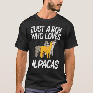 Alpaca für Jungen Kinder Kamelid Säugetier T-Shirt