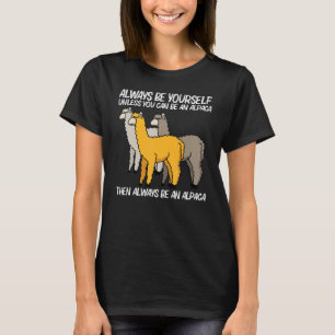 Alpaca für Männer Frauen Kamelisches Säugetier 4 T-Shirt