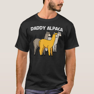 Alpaca für Männer Vater Camelid Mammal Animal T-Shirt
