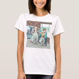 Alpaca-Haarschnitt T-Shirt