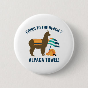 Alpaca-Handtuch Button