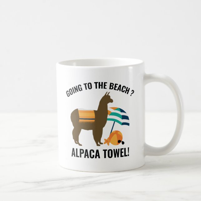 Alpaca-Handtuch Kaffeetasse (Rechts)