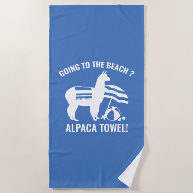Alpaca-Handtuch Strandtuch (Vorderseite)